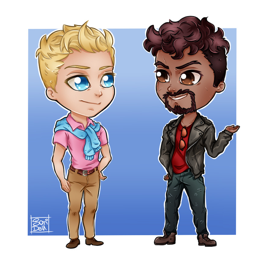 saridellart:  Jack Morrison and Gabriel ReyesJoseph Christiansen and Robert SmallI