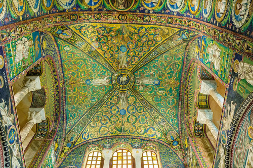 fieldofmars:Basilica di San Vitale Late antique church in Ravenna, Italy. The 6th century churc