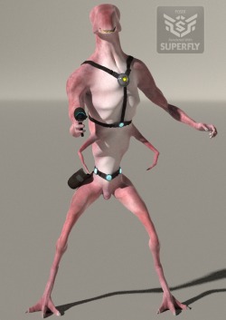 Deepspace3D Presents: The Swarmz Raider - A Detailed, Realistically Poseable Character