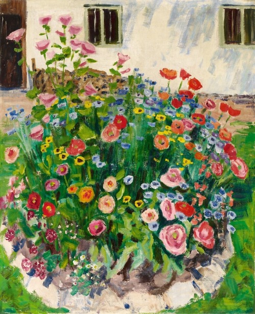 huariqueje:Summer Garden Chiemsee   -    Arnold Balwé , 1930German, 