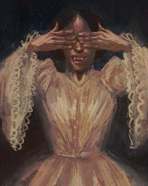 sophierowan:19th century vampire lady: peekaboo