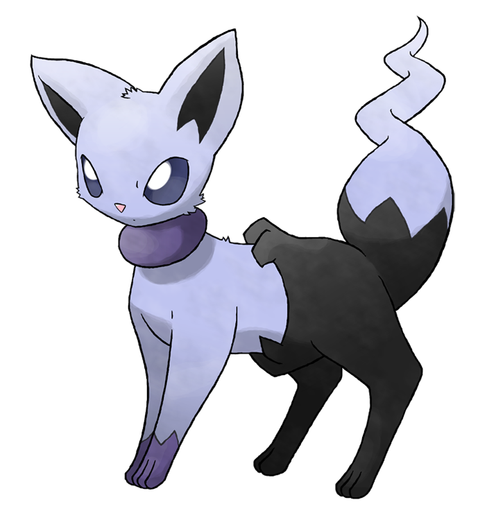 Fantastic Fakemon — Noireon Evolves from Eevee Ghost Source. ...