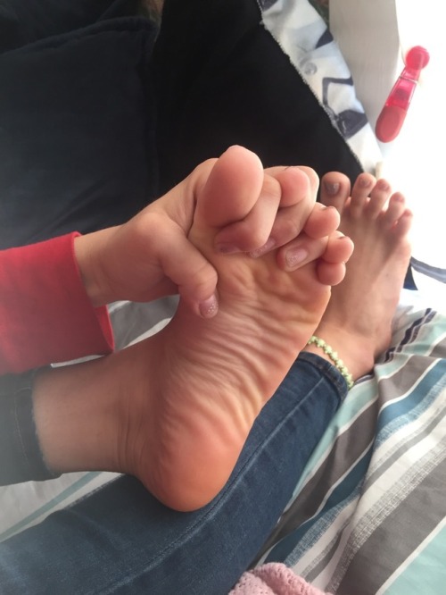 Soles and toes. Lonely soles and toes
