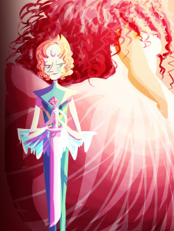 theladyemdraws:   So, who do you belong to anyway? I’m pretty sure that sword pearl is holding is just a tiny replica of Rose’s sword. Or Rose’s long fabled letter opener.  