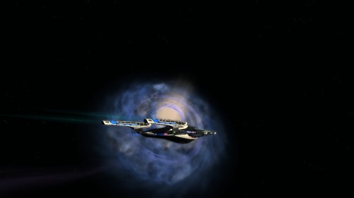 startrekships:  frontier001:Love this ship! Vesta-Class variant USS Jadzia.   Deep Space Nine is way too big.  Defiant is nearly as wide as one of the docking pylons, so Vesta should be wider still. 