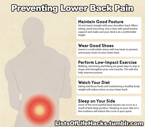 i-is-kenii: listsoflifehacks: Life Hacks to Banish Back Pain &amp; Neck Pain