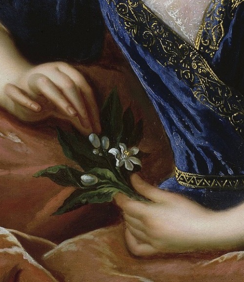 daughterofchaos: François de Troy (1645 – 1730), Françoise Marie, detail