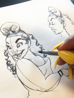 candiikismet:  munroesdream:  saito-91:  candiikismet:  At work working on character sketches for my little genie comic book. It’s coming out so cutie. I love it. It’s weird drawing yourself . I guess it’s because you don’t get to watch your face