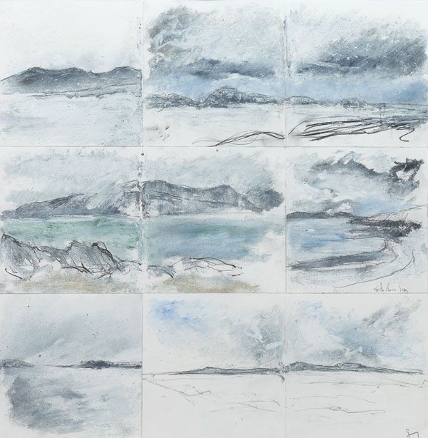 vjeranski:  Mark SpraySketch Montage Skelligmixed media on paper59 x 59 cm