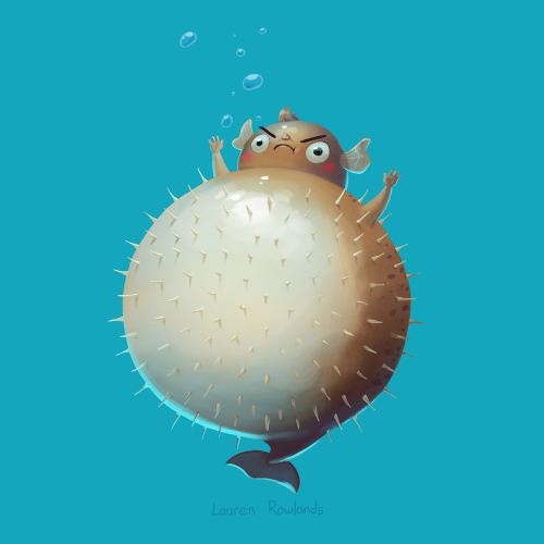 Angry little pufferfish guy, this counts as a mermaid right?