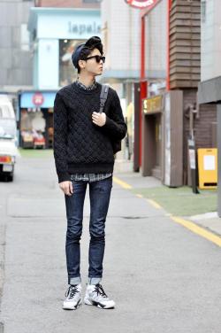 koreanmodel:  Streetstyle: Joo Woojae shot by Choi Seung Jum