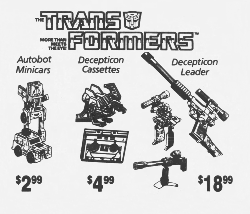 Vintage Transformers G1 print ad - on sale in 1984.