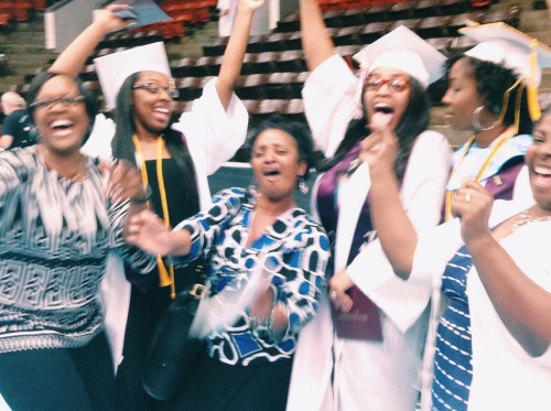 bc my baby sister graduated this year and im so freaking proud. in the top pictures our momma is in 