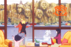 naruto-found-love-in-hinata:  Awww. Now, we see why Boruto was acting up in Chapter 700. They’re this close; suddenly, he had to share his tou-chan with the entire Konoha.  &gt;.&lt; 
