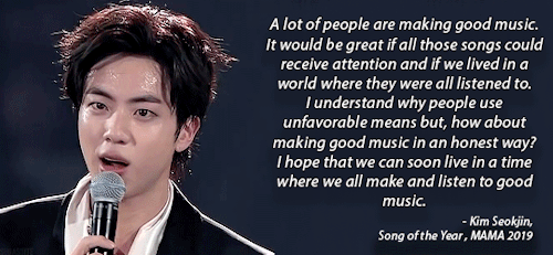 BTS X MAMA 2019 Acceptance Speeches