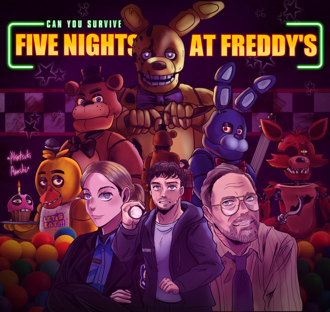 FredBear And Friends (Cinema4d) (Wallpaper) by AdventureOldFoxy on