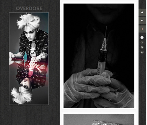 {08}“OVERDOSE” Preview (page) / Codesidebar : 220 x 520 px 250 / 400 / 500 px posts6 lin