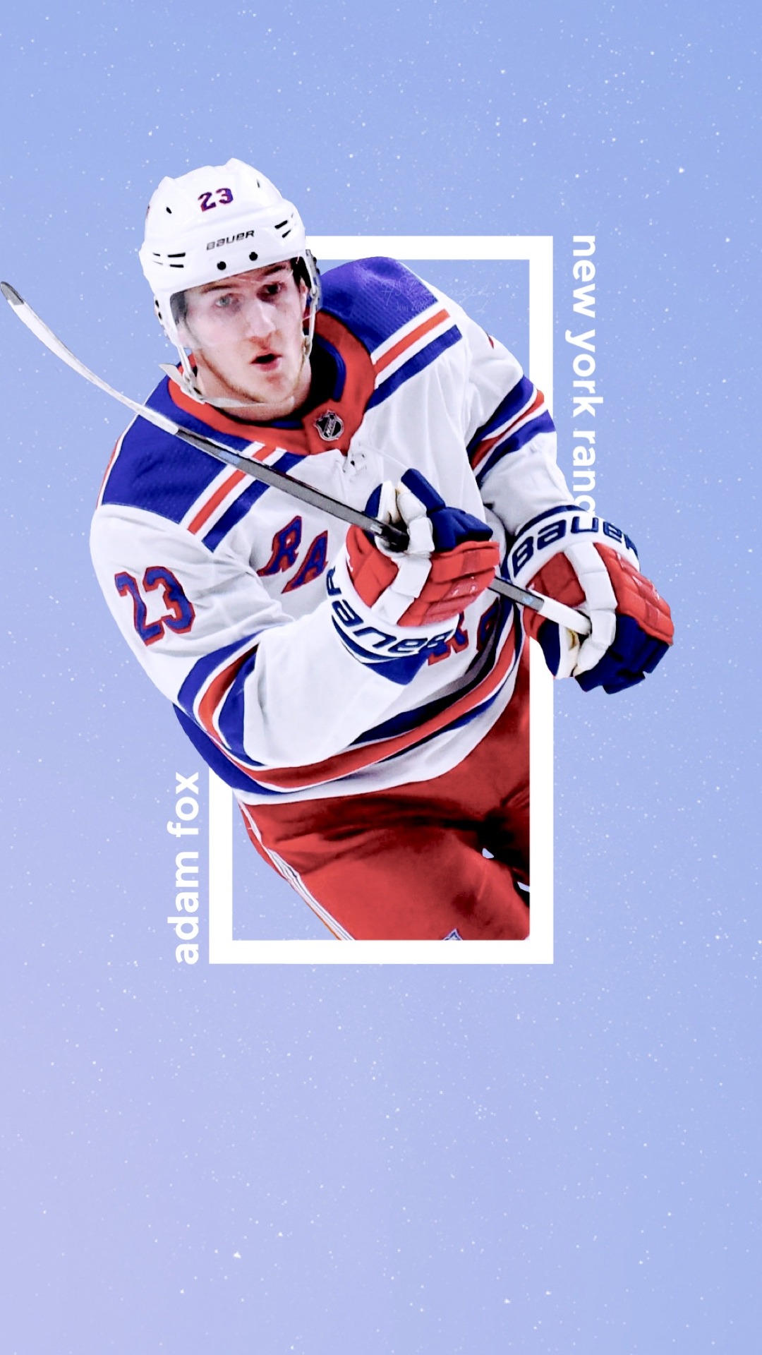 Download Adam Fox Smiling New York Rangers Wallpaper