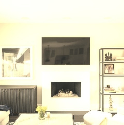 Open Orange CountyInspiration For A Large Coastal Open Concept Dark Wood Floor And Brown Floor Family