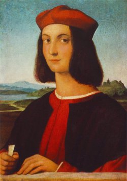 artist-raphael:  Portrait of the Young Pietro Bembo, RaphaelMedium: oil,wood
