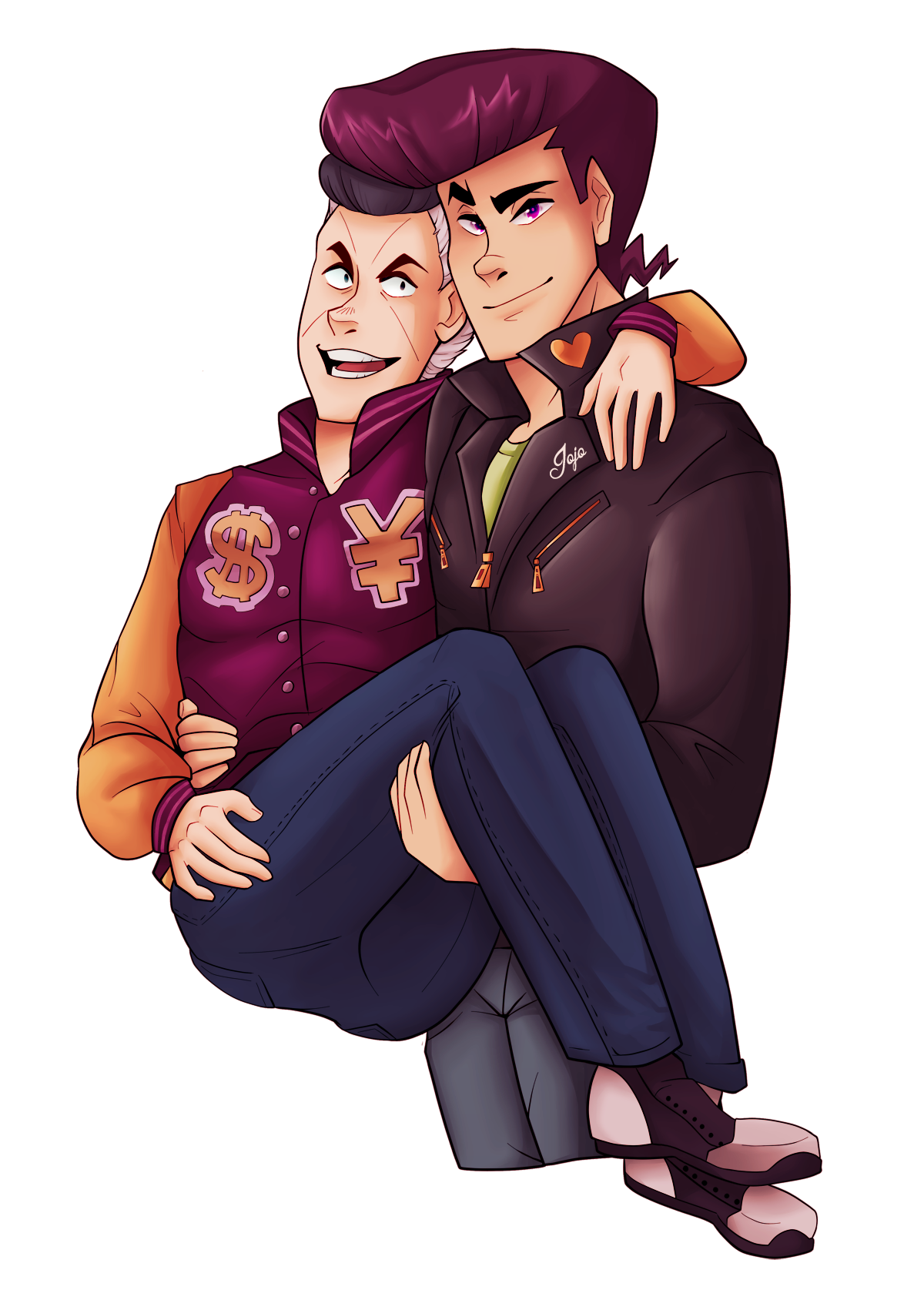 shonens:  new coloring style, and also trying to get adventurous with posing/references