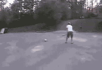 black and white gif of a floating cat head shooting lasers out of its eyes at a guy and creating a fire. the guy survives but that is irrelevant. he does not survive in my imagination