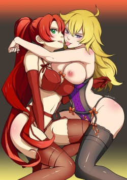 nwdecontact: rwbypornhentai:  Artist: @eudetenis  https://www.reddit.com/r/RWBYNSFW/comments/7g29ic/greek_fire_chariotswhatever_you_call_it_its_hot/?st=JAW0Y0DG&amp;sh=509eaed3  Was going to see if Eudentis posted this on Tumblr but… here’s another