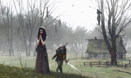 bellatorinmachina: Jakub Rozalski \ The Witcher