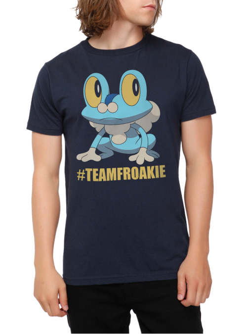 Pokemon teamChespin, teamFennekin &amp; teamFroakie Slim Fit Color Shirt $20.50 (Available at Hottop