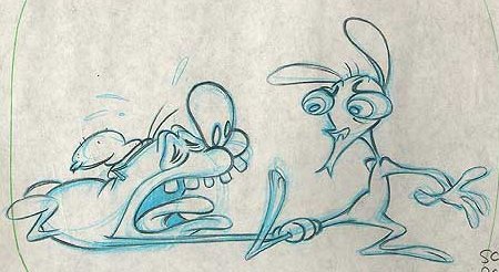 my-sons-a-diva-blog:  Ren &amp; Stimpy layouts  These are cool as shit