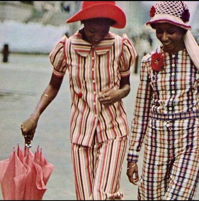 1972 fashions (with model Joyce Walker at left)