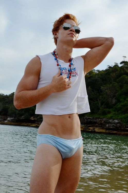 smallpenisconditioning: littlebros: A cute little pup tent in his briefs! Makes for a nice view for 