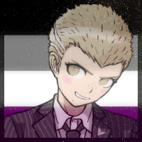 aestheticly-prideful:<< Fuyuhiko Kuzuryuu ~ Asexual Flag >>* Feel free to use *<< 