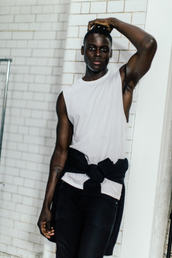 ohthentic:  thanglv:Roze Traore from Elite London shot by Thang LV, backstage at A. Sauvage LCM SS15  Oh