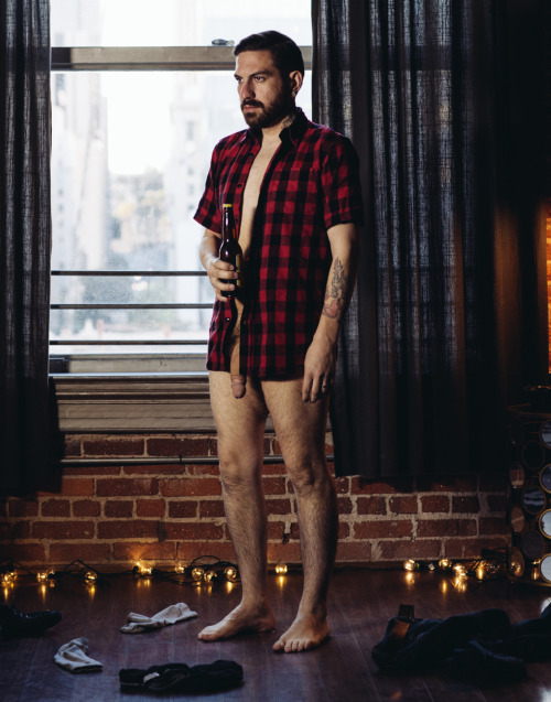 spilledpoppers:Self Portrait with Beer | December 2014 Photography by Jeremy Lucido for Starrfucker 