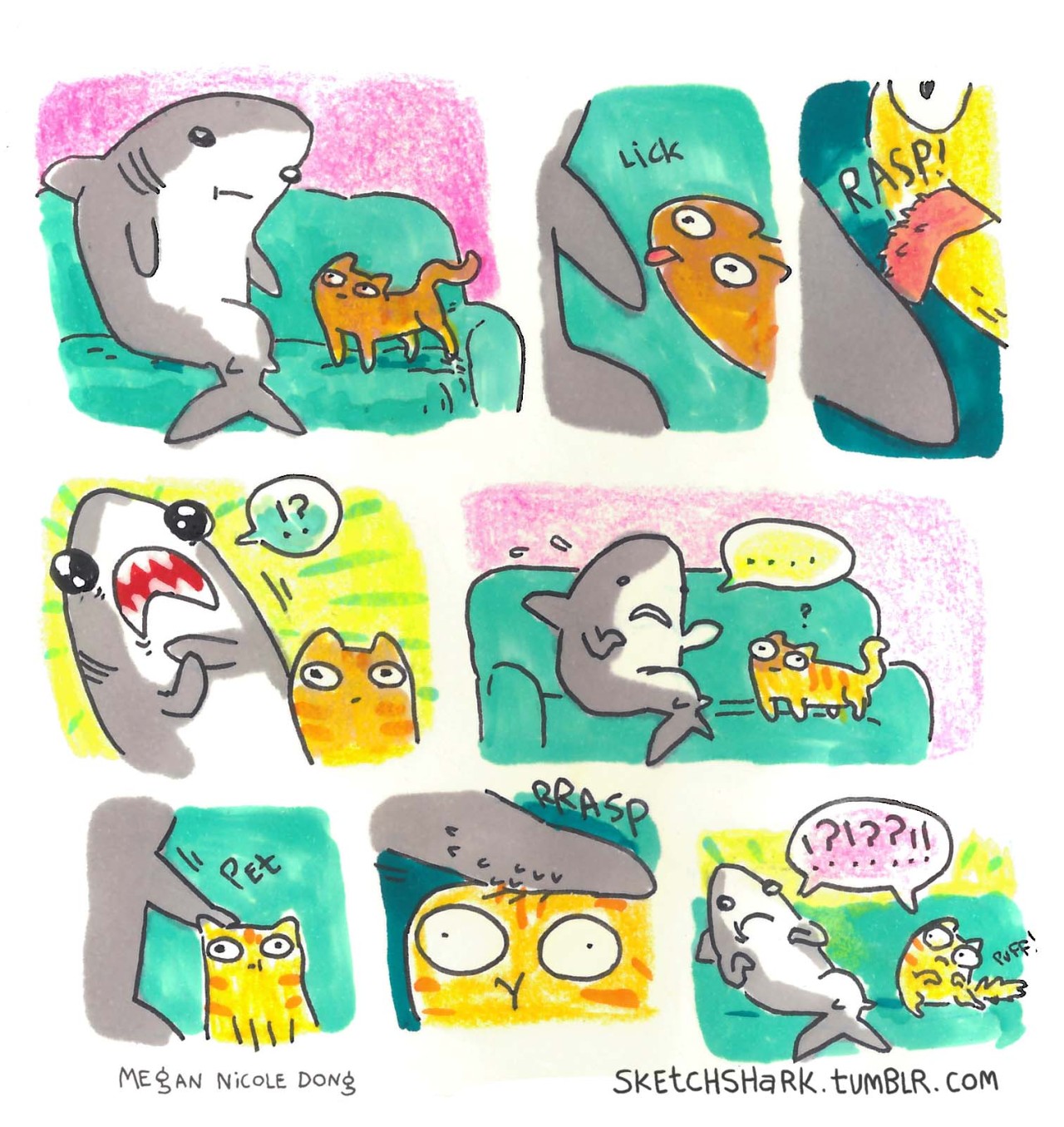 sketchshark:  I’ve been doodling comics about the off-screen life of Bruce, who
