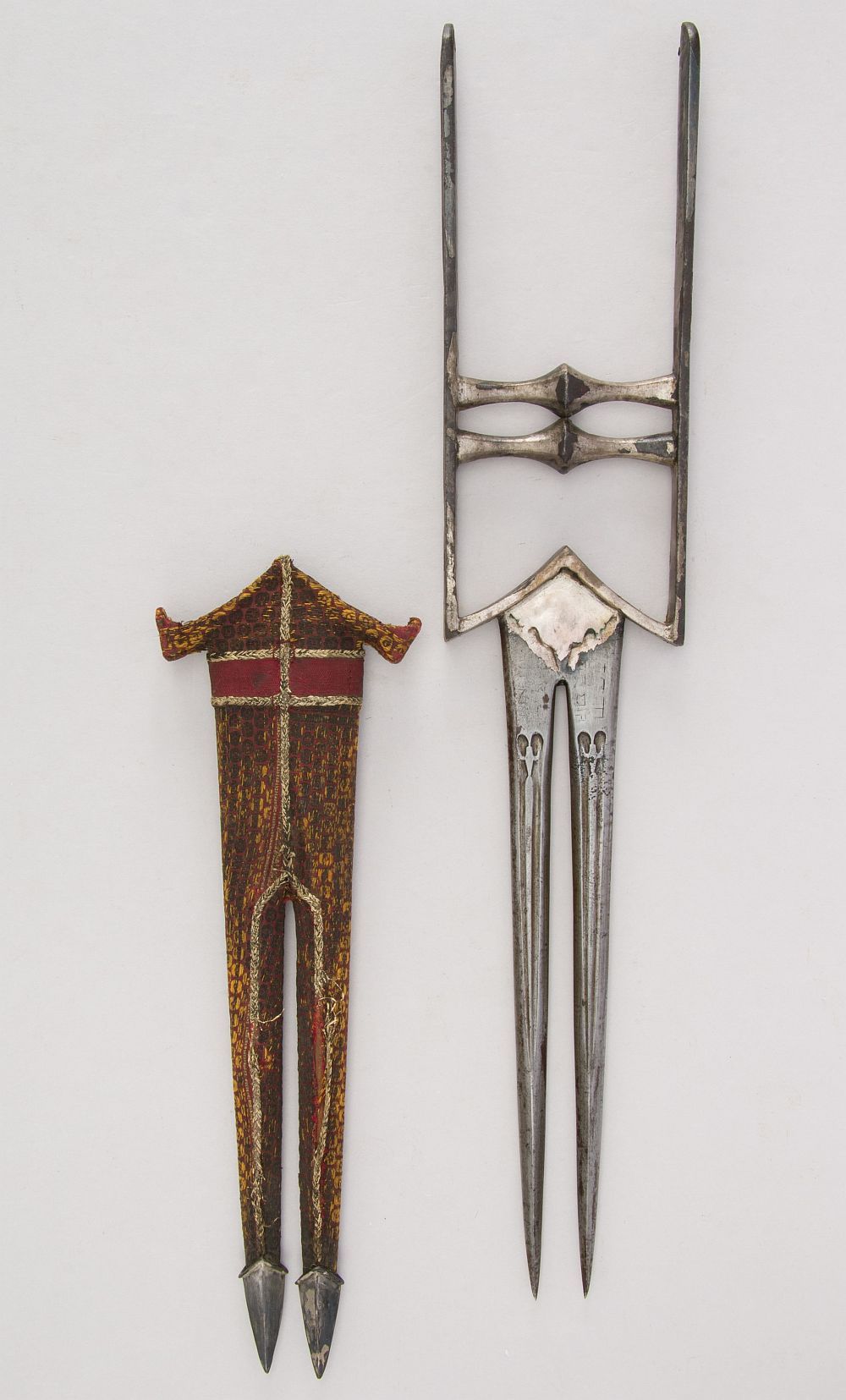 art-of-swords:  Katar Dagger with Sheath Dated: 18th century Culture: Indian Medium: