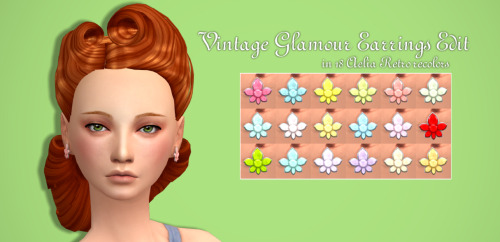 An Unearthly Child - Vintage Glamour Earrings Edit My mesh edit Custom...