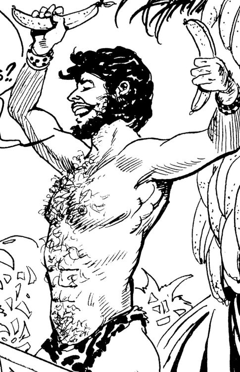 Shirtless Men in Comics