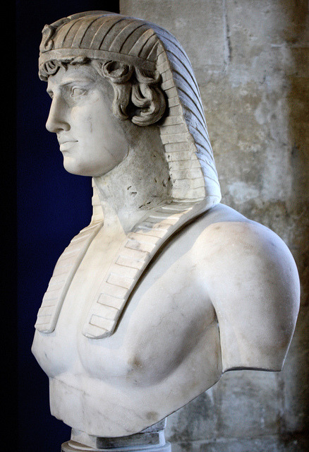 forthememoryofepicurus:The Egyptian look by wamcclung on Flickr.Via Flickr: Bust of Antinous, the fa