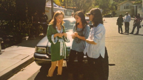 carasfilm:  Leslie Mann, Emma Watson and Sofia Coppola on the set of the Bling Ring (2013) 