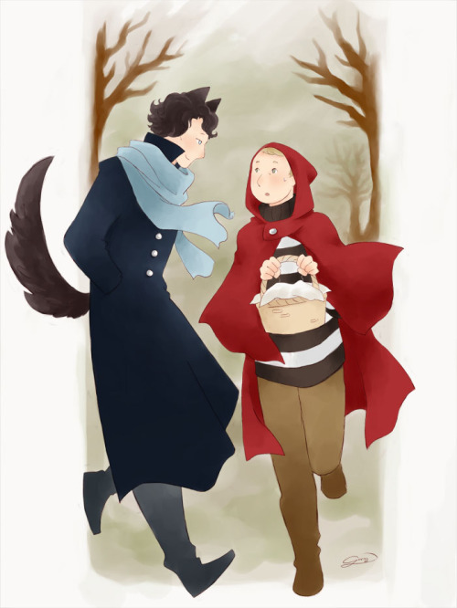 gorryb: Sherlock crossover: Little red riding hood by Gorryb Once upon a time….xD