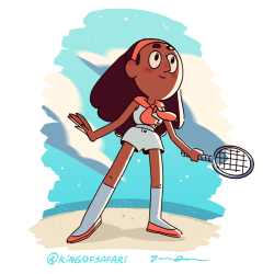drew-green:  Connie in a cute tennis outfit,