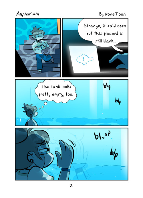 nonetoon: New comic, simply titled Aquarium! Hope you all enjoy the fun new guy!