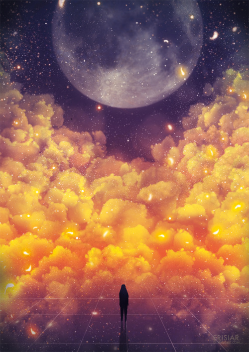 dablacksaiyan: wordsnquotes: Stunning Surreal Skyscape Illuminated With Galactic Colors The celestia