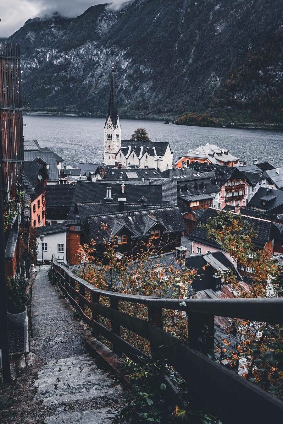 maureen2musings:  Stairs to the most beautiful town in Austria jannilaakso 