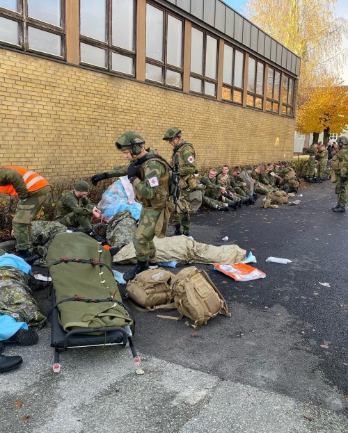 Norwegian Armed Forces and Police training against a mass casualties terrorist attack, November 2021