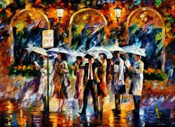 tauchner:  Leonid Afremov - The Bus Stop