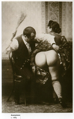 bawdyvictorians:Her bottom bared, ready for