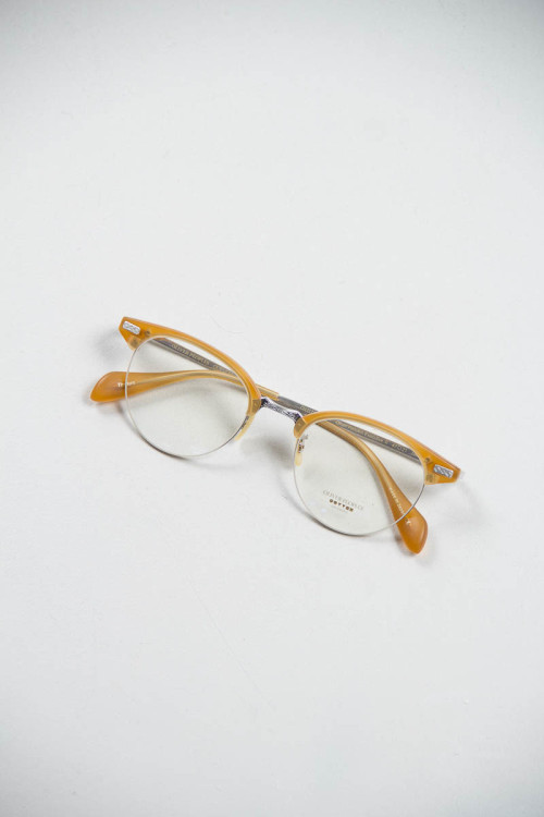 Oliver Peoples - Executive II Optical Frame in Matte Amber Tortoise/Brushed Silverwww.thebureaubelfa